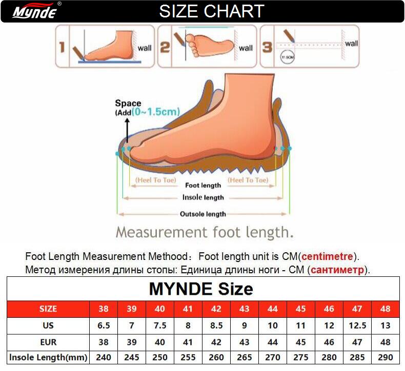 MYNDE Men Cow Leather Sandals Outdoor 2019 Summer Handmade Men Shoes Men Breathable Casual Shoes Footwear Walking Sandals