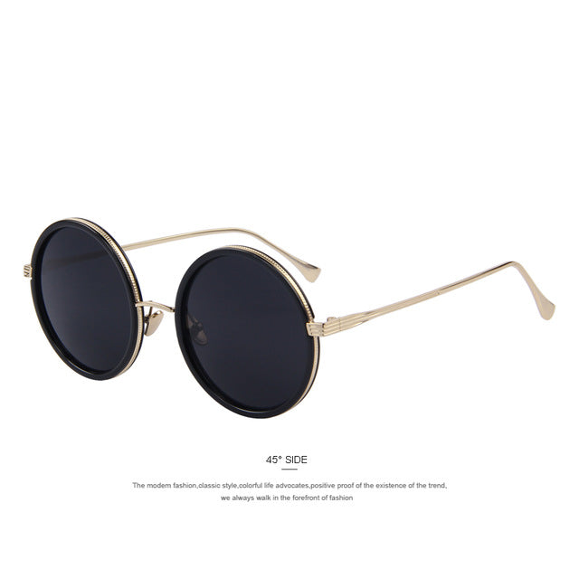 MERRY'S Fashion Women Round Sunglasses Brand Designer Classic Shades Men Luxury Sunglasses UV400