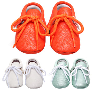 Baby Shoes For Kids Girls Toddler Boys Shoes Casual Soft Soled Lace-up Solid Baby Moccasins Sneakers Toddler Footwear