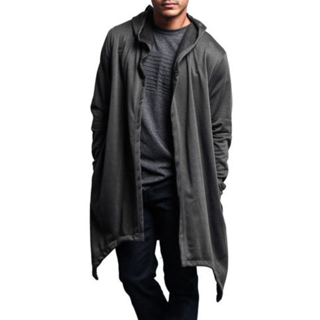 Men Hooded Hoodie Sweatshirts Long Sleeve Cardigan Plus Size 3XL Hoody Casual Hip Pop Outwear Fashion Cape Tops Sportswear 2018