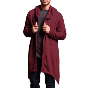 Men Hooded Hoodie Sweatshirts Long Sleeve Cardigan Plus Size 3XL Hoody Casual Hip Pop Outwear Fashion Cape Tops Sportswear 2018