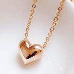 Gold Heart Necklace Fashion Women trendy Statement Chain Pendant Necklace Jewelry