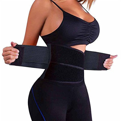 Women Waist Trainer Belt Body Shaper Belly Wrap - Trimmer Slimmer Compression Band for Weight Loss Workout Fitness