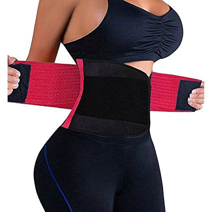 Women Waist Trainer Belt Body Shaper Belly Wrap - Trimmer Slimmer Compression Band for Weight Loss Workout Fitness