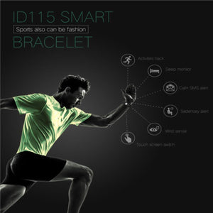 ID115HR Bluetooth Smart Bracelet the Fitness Tracker Heart Rate Monitor