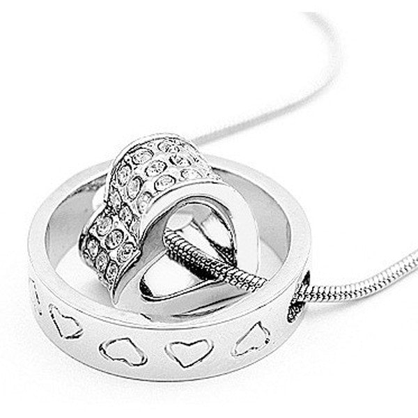 Forever Heart Pendant - White Gold