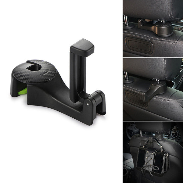 2 In 1 Car Headrest Hook & Phone Holder