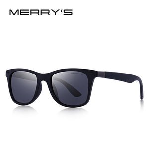 MERRY'S DESIGN Men Women Classic Retro Rivet Polarized Sunglasses Lighter Design Square Frame 100% UV Protection S'8508