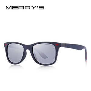 MERRY'S DESIGN Men Women Classic Retro Rivet Polarized Sunglasses Lighter Design Square Frame 100% UV Protection S'8508