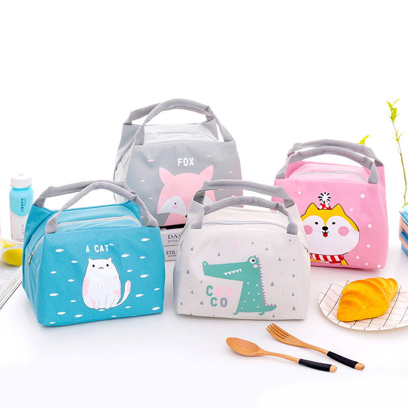 Baby Food Insulation Bag Portable Waterproof Thermal Oxford Lunch Bags Convenient Leisure Cute Cartoon Picnic Tote MBG0326