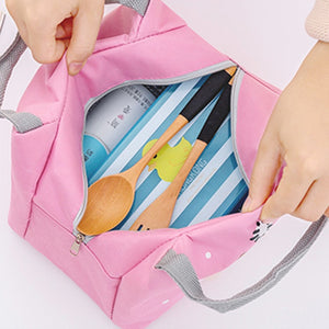 Baby Food Insulation Bag Portable Waterproof Thermal Oxford Lunch Bags Convenient Leisure Cute Cartoon Picnic Tote MBG0326