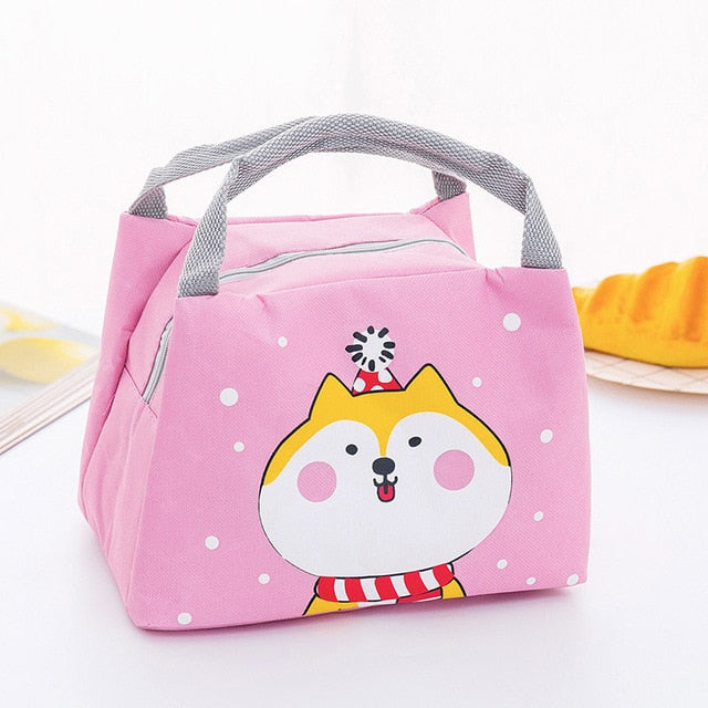 Baby Food Insulation Bag Portable Waterproof Thermal Oxford Lunch Bags Convenient Leisure Cute Cartoon Picnic Tote MBG0326