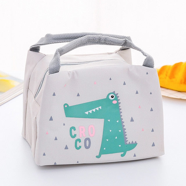 Baby Food Insulation Bag Portable Waterproof Thermal Oxford Lunch Bags Convenient Leisure Cute Cartoon Picnic Tote MBG0326