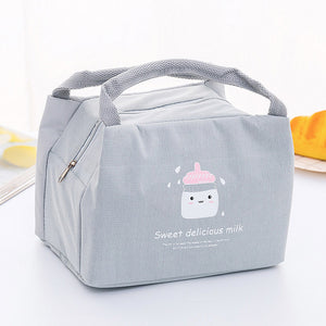 Baby Food Insulation Bag Portable Waterproof Thermal Oxford Lunch Bags Convenient Leisure Cute Cartoon Picnic Tote MBG0326