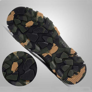 Work Boots Construction Men's Outdoor Steel Toe Cap Shoes Men Camouflage Puncture Proof High Quality Safety Shoes Plus Size
