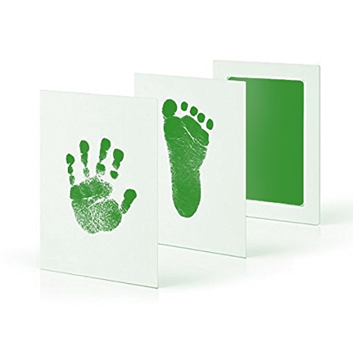 Footprint Imprint Kit Baby Ink Pad Storage Memento Ink Newborn Photo Frame Kits Baby Souvenir Drawer Inkless Handprint Casting