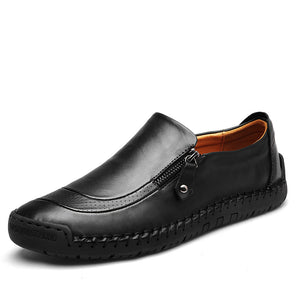 Classic Comfortable Men Casual Shoes Loafers Men Shoes Quality Split Leather Shoes Men Flats Hot Sale Moccasins Shoes Plus Size